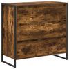vidaXL Sideboard Smoked Oak 79 x 36 x 75.5 cm Engineered Wood