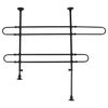 FLAMINGO 2 Bar Car Dog Safety Grid with 2 Options Sima Black