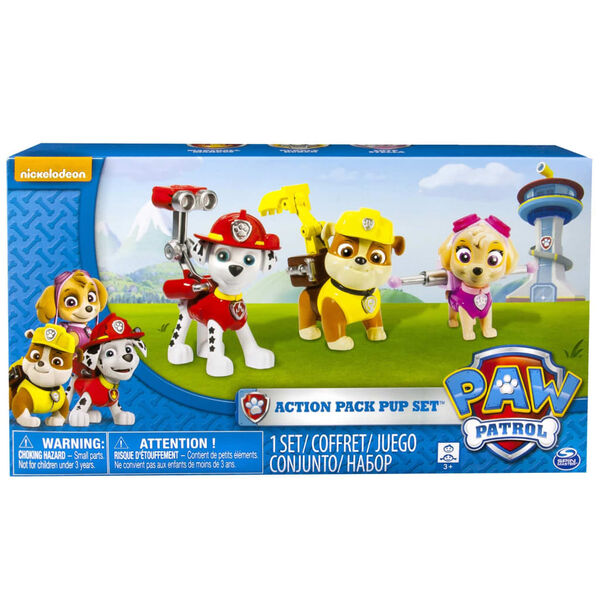 Paw Patrol Action Pack Pups Marshall/Skye/Rubble