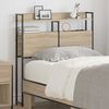 vidaXL Headboard with Shelf Sonoma oak 75 cm Engineered wood