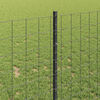 vidaXL Fence with Post Grey 1 x 10 m Steel