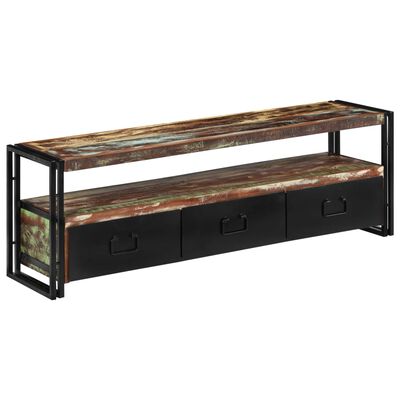 vidaXL TV Cabinet Solid Reclaimed Wood 120x30x40 cm