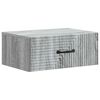 vidaXL Wall-Mounted Bedside Cabinet Grey Sonoma 49 x 34.5 x 20 cm