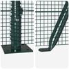 vidaXL Fence Post Green 50 x 1.5 m (12 x 12 mm mesh) Steel and PVC