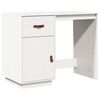 vidaXL Desk White 95x50x75 cm Solid Wood Pine