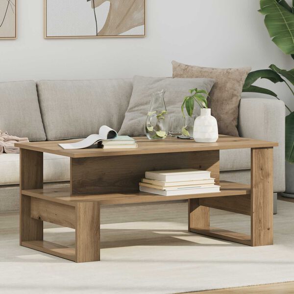 vidaXL Coffee Table Artisan Oak 90 x 50 x 40 cm Engineered Wood