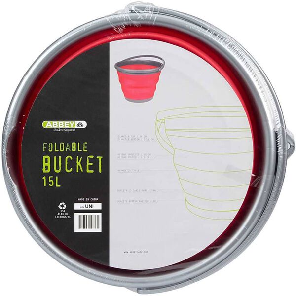 Abbey Camp Bucket Foldable 15 L Coral 21WL-KOG-Uni