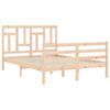 vidaXL Bed Frame without Mattress 140x190 cm Solid Wood