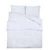 vidaXL Duvet Cover Set White 140x200 cm Light-weight Microfiber
