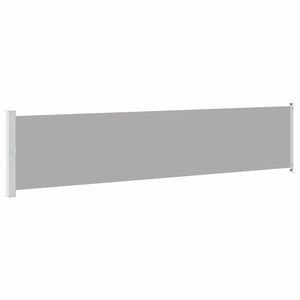 vidaXL Patio Retractable Side Awning 140x600 cm Grey