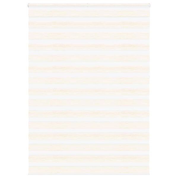 vidaXL Zebra Blind Marble Beige 165x230 cm Fabric Width 160.9 cm Polyester