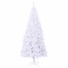 vidaXL Artificial Christmas Tree with Stand White 210 cm PVC and Steel