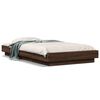 vidaXL Bed Frame without Mattress Brown Oak 75x190 cm Small Single