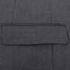 vidaXL Mens 2pcs Suit Grey 5 Polyester
