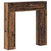 vidaXL Fireplace Surround Old Wood 102 x 18 x 100.5 cm Engineered Wood
