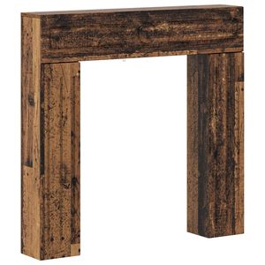 vidaXL Fireplace Surround Old Wood 102 x 18 x 100.5 cm Engineered Wood