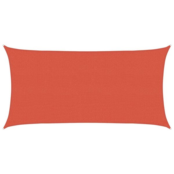 vidaXL Sunshade Sail 160 g/m&sup2; Terracotta 2.5x5 m HDPE