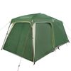 vidaXL Camping Tent with Porch Dome 5-Person Green Waterproof
