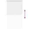 vidaXL Roller Blind Blackout White 120x210 cm Fabric Width 116.6 cm Polyester