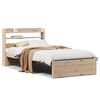 vidaXL Bed Frame with Headboard without Mattress 75x190 cm Small Single