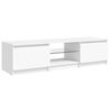 vidaXL TV Cabinet with LED Lights White 140x40x36 cm