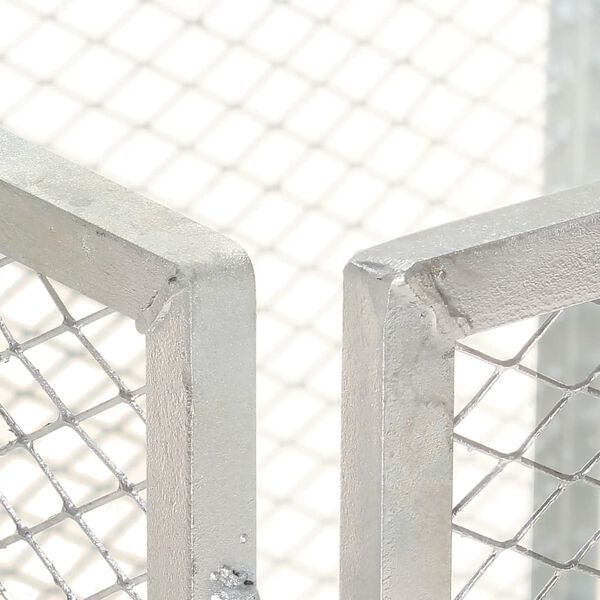 vidaXL Garden Composter 85x85x70 cm Galvanised Iron