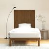 vidaXL Wall Headboard Honey Brown 108x3x110 cm Solid Wood Pine
