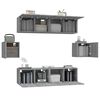 vidaXL 6 Piece TV Cabinet Set Grey Sonoma Engineered Wood