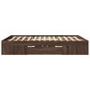 vidaXL Bed Frame without Mattress Brown Oak 160x200 cm Engineered Wood