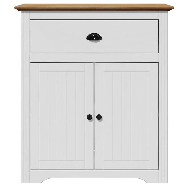 vidaXL Hallway Cabinet BODO White and Brown 80x35x90 cm