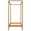 vidaXL Canopy Bed Frame without Mattress Honey Brown Solid Wood 90x200cm