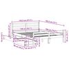 vidaXL Bed Frame without Mattress 140x190 cm Solid Wood Pine