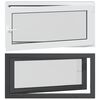 vidaXL Tilt & Turn Basement Window RISOR 120 x 60 cm PVC and Glass