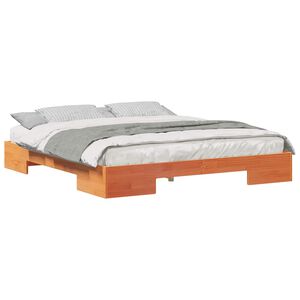 vidaXL Bed Frame Brown 200 x 200 cm