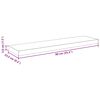 vidaXL Floating Wall Shelves 4 pcs High Gloss Grey 90x23.5x3.8 cm MDF
