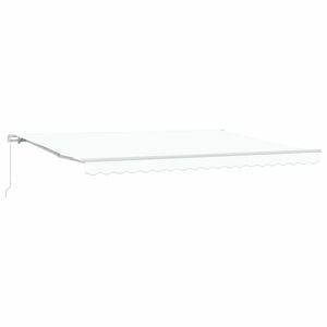 vidaXL Retractable Awning White 450 x 350 x 165 cm
