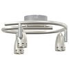 vidaXL Ceiling Spotlight Matt nickel 25 x 24 x 12 cm Steel