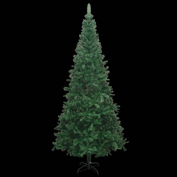 vidaXL Artificial Pre-lit Christmas Tree with Ball Set L 240 cm Green