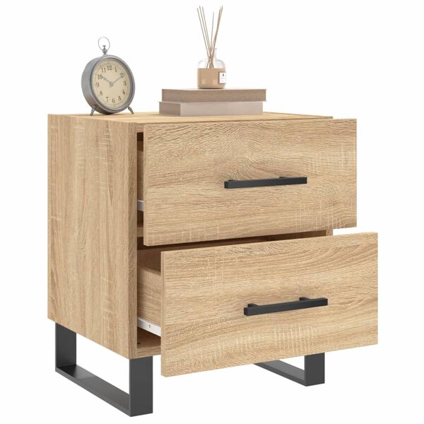 vidaXL Bedside Cabinet Sonoma Oak 40x35x47.5 cm Engineered Wood