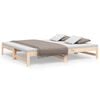 vidaXL Pull-out Day Bed without Mattress 2x(90x190) cm Solid Wood Pine