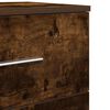 vidaXL Bedside Cabinet with 2 Drawers Smoked Oak 40x36x50 cm