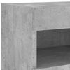 vidaXL TV Wall Cabinet with LED Lights Concrete Grey 80x30x40 cm