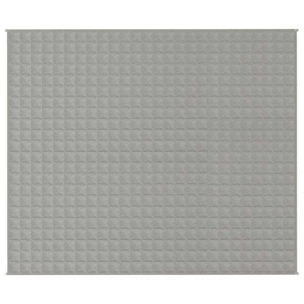 vidaXL Weighted Blanket Grey 220x260 cm 15 kg Fabric