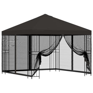 vidaXL Garden Gazebo with Sidewalls 3 x 3 m Anthracite