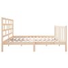 vidaXL Bed Frame without Mattress Solid Wood 140x190 cm (810062+814194)