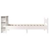 vidaXL Bed Frame without Mattress White 90x200 cm Solid Wood Pine