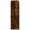 vidaXL Shoe Rack Smoked Oak 60x25x81 cm Engineered Wood