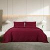 vidaXL Duvet Cover Set Bordeaux 200x220 cm Cotton