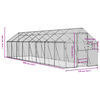 vidaXL Aviary Anthracite 1.79x8x1.85 m Aluminium