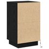 vidaXL Bedside Cabinet Black Oak 39 x 34.5 x 65 cm Engineered wood